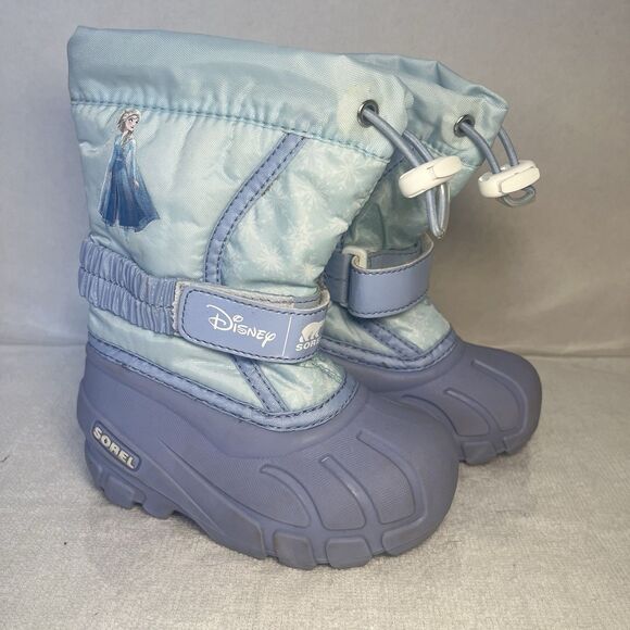 Sorel Flurry Winter Snow Boots Disney Frozen Elsa Purple Blue Toddler Girls 8 - Picture 8 of 8